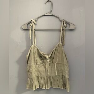 American Eagle Outfitters Sage Green Blouse